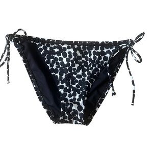 Victoria’s Secret Women’s Bikini Bottoms Black Tie Side Swimwear M (Vintage)